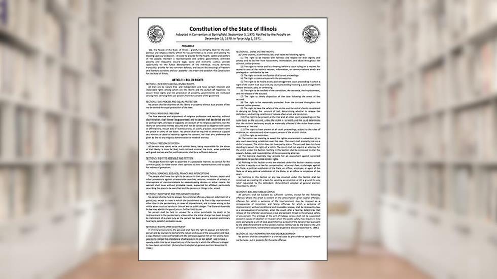 Student Copy of the Illinois State Constitution, written by AJS Publications