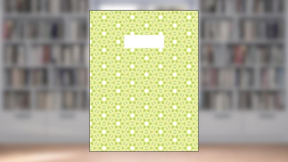 Geometric Pattern Coloring Green Notebook: 8.5" x 11" Ruled_Lined Journal, written by Jelly mi