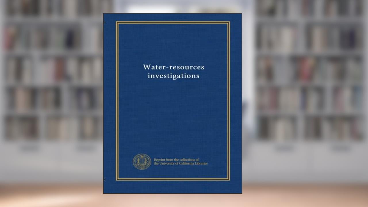 Water-resources investigations (v.95 no. 4229), written by . Unknown