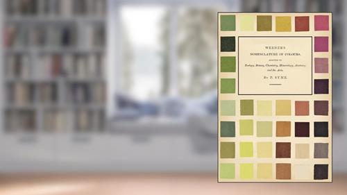 Cover from Werner's Nomenclature of Colours - Adapted to Zoology, Botany, Chemistry, Mineralogy, Anatomy, and the Arts, written by Patrick Syme; Abraham Gottlob Werner