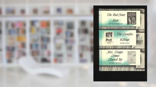 Cover from The Bad-News Man / The Crossfire Killings / Mrs. Craggs: Crimes Cleaned Up (Detective Book Club), written by Mary McMullen; Bill Knox; H.R.F. Keating