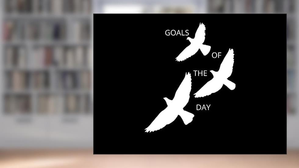 GOALS OF THE DAY: PLANNER, written by HRF ELAM