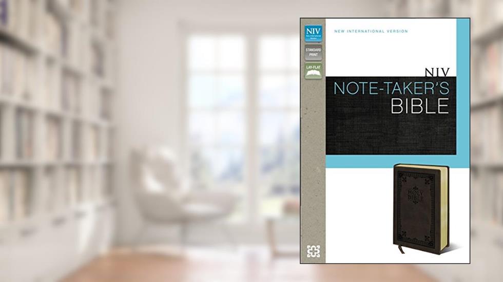 NIV, Note-Taker's Bible, Imitation Leather, Brown, written by Zondervan