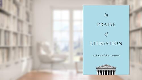 Cover from In Praise of Litigation, written by Alexandra Lahav