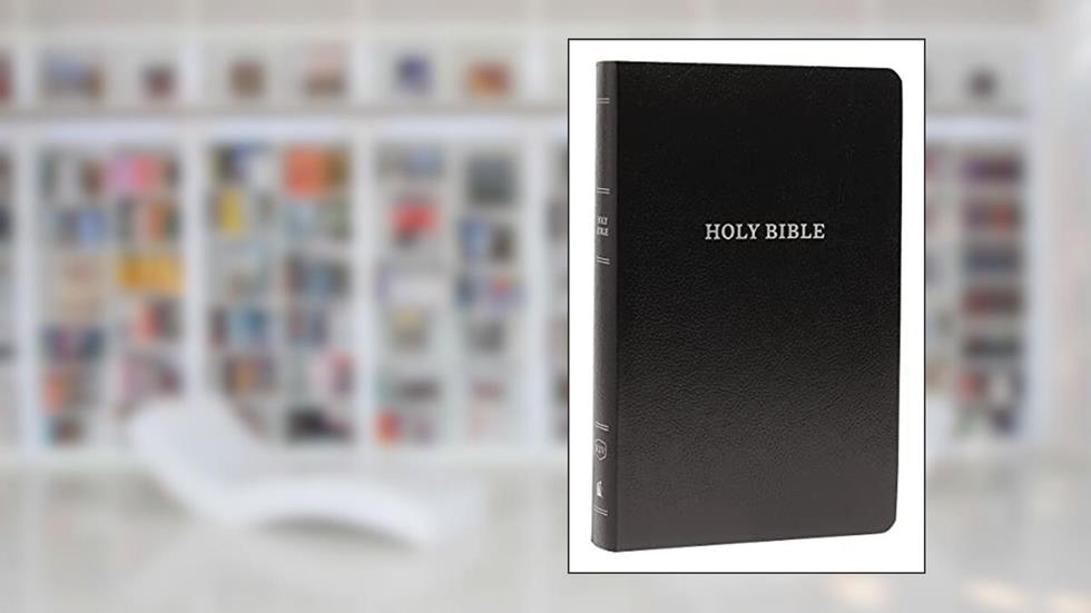 KJV Holy Bible: Gift and Award, Black Leather-Look, Red Letter, Comfort Print: King James Version, written by Thomas Nelson