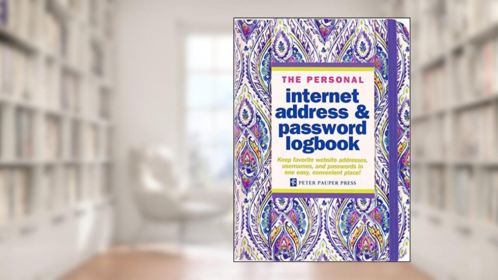Silk Road Internet Address & Password Logbook (removable cover band for security), written by Peter Pauper Press