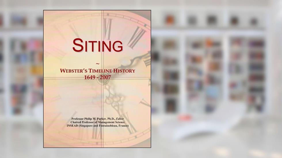 Siting: Webster's Timeline History, 1649 - 2007, written by Icon Group International