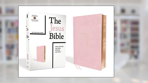 Cover from The Jesus Bible, NIV Edition, Leathersoft over Board, Pink, Comfort Print, written by Zondervan