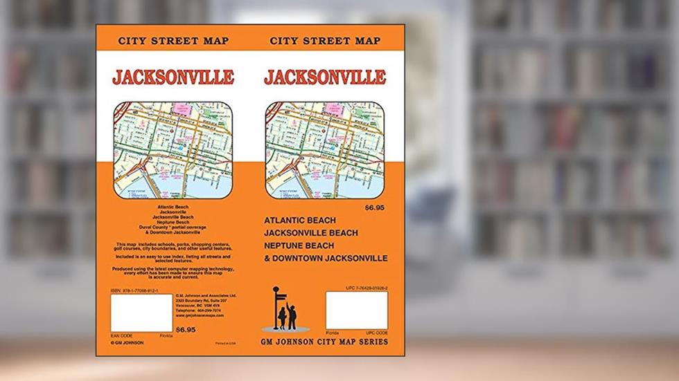 Jacksonville, Florida Street Map, written by GM Johnson