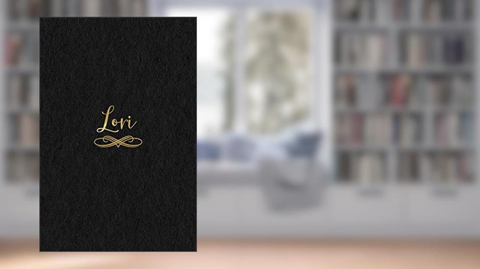 Lori: Personalized Journal to Write In | Black Gold Custom Name Line Notebook, written by Jessica Ashley