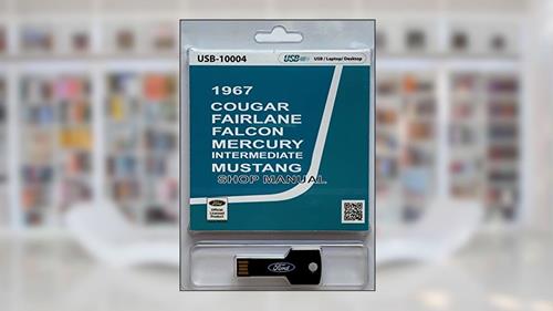 Cover from 1967 Cougar Falcon Fairlane Mercury and Mustang Intermediate Shop Manual (USB), written by Ford Motor Company