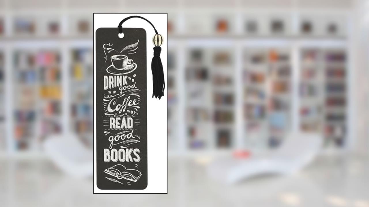 Coffee & Books Beaded Bookmark,1Pc, written by Inc. Peter Pauper Press