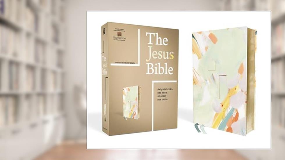 The Jesus Bible Artist Edition, ESV, Leathersoft, Multi-color/Teal, written by Zondervan