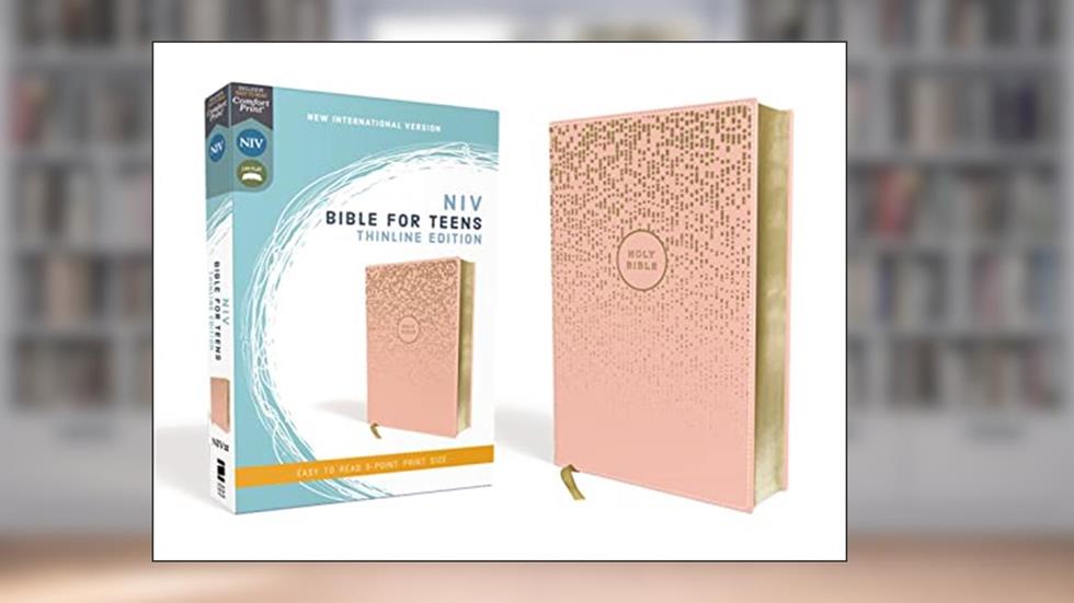 NIV, Bible for Teens, Thinline Edition, Leathersoft, Pink, Red Letter, Comfort Print, written by Zondervan