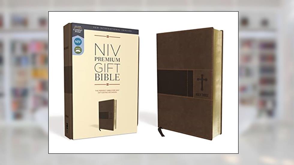 NIV, Premium Gift Bible, Leathersoft, Brown, Red Letter, Comfort Print: The Perfect Bible for Any Gift-Giving Occasion, written by Zondervan