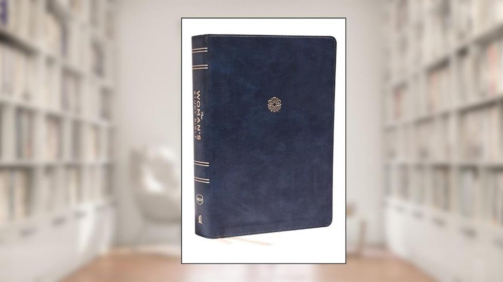 NKJV, The Woman's Study Bible, Leathersoft, Blue, Red Letter, Full-Color Edition: Receiving God's Truth for Balance, Hope, and Transformation, written by Thomas Nelson