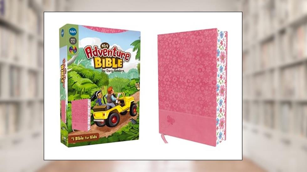 NIrV, Adventure Bible for Early Readers, Leathersoft, Pink, Full Color, written by Lawrence O. Richards