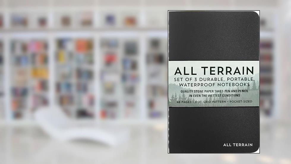 All Terrain Waterproof Notebooks (set of 3) (Dot Grid Pattern), written by Peter Pauper Press