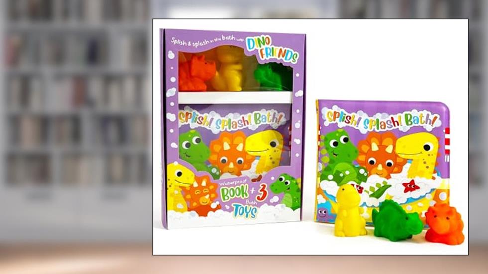 Little Hippo Books Splish! Splash! Bath! - Children's Waterproof Bath Book and Toy Set, written by Little Hippo Books