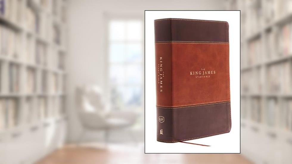 KJV, The King James Study Bible, Leathersoft, Brown, Red Letter, Full-Color Edition: Holy Bible, King James Version, written by Thomas Nelson