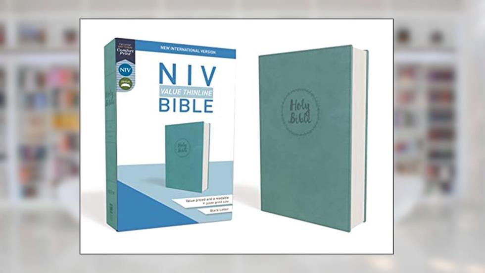 NIV, Value Thinline Bible, Leathersoft, Teal, Comfort Print, written by Zondervan