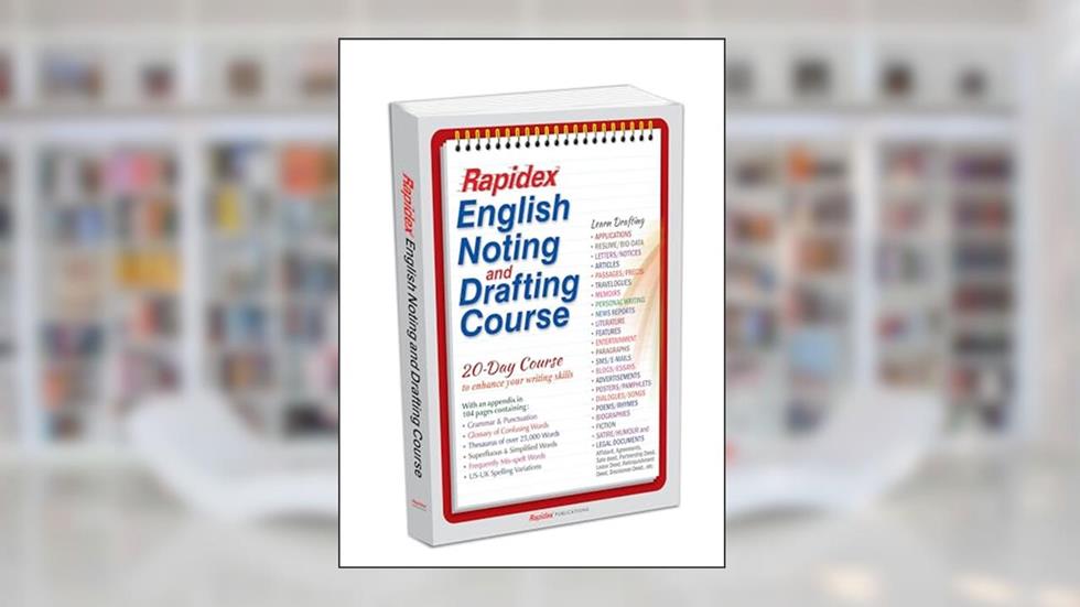 Rapidex English Noting & Drafting Course, written by Pustak Mahal Editorial Board