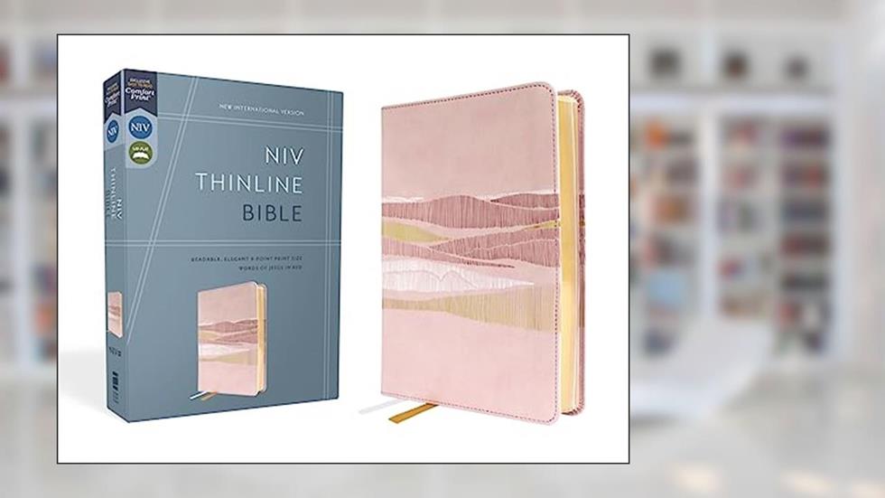 NIV, Thinline Bible, Leathersoft, Pink, Red Letter, Comfort Print, written by Zondervan