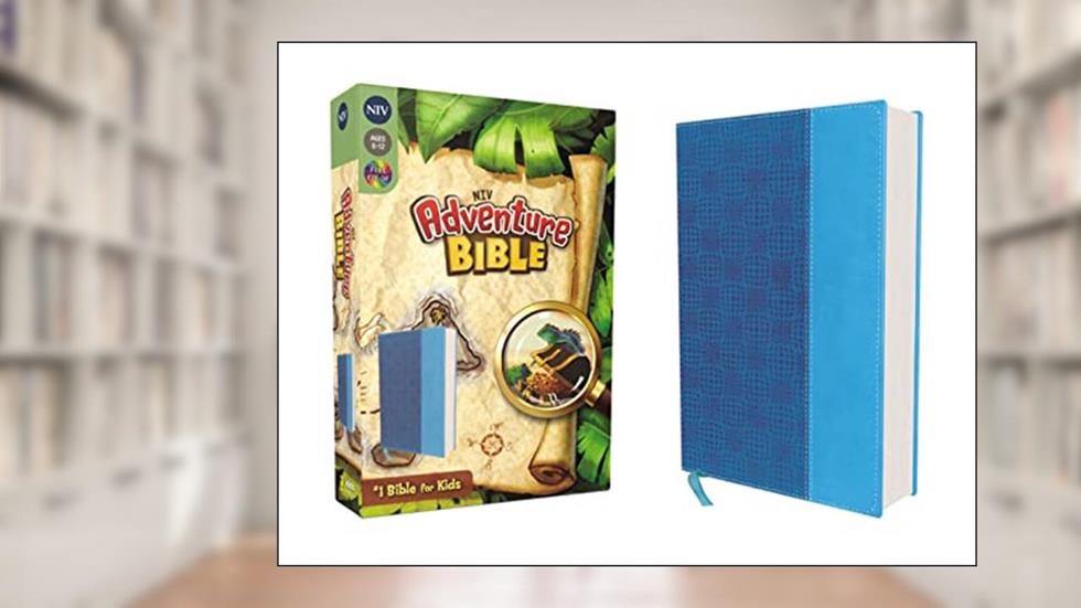 NIV, Adventure Bible, Leathersoft, Blue, Full Color, written by Zondervan