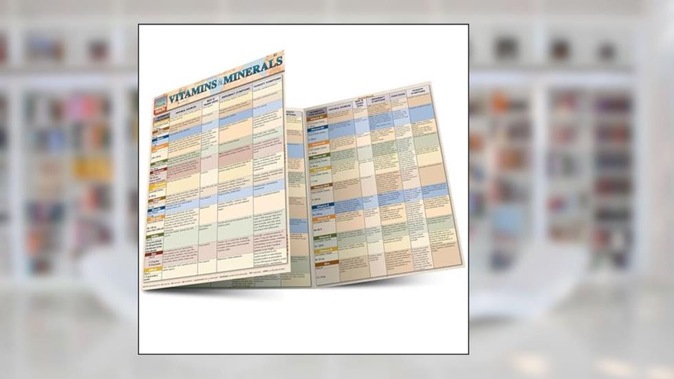 Vitamins & Minerals: a QuickStudy Laminated Reference Guide (QuickStudy Health), written by Cathie-Ann Lippman