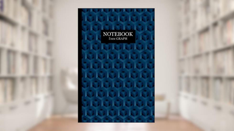 5 quares per inch Graph paper notebook with blue 3D look cover: 5 mm graph for composition, planning, designing, drawing and technical sketching, written by Bella Rosa