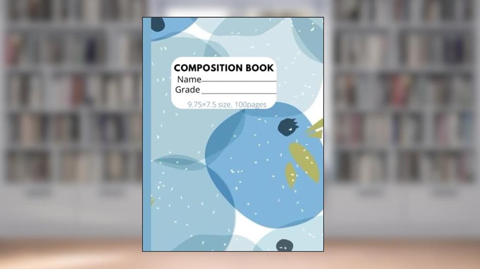 Composition book: sky blue, 4 quare per inches 9.75/7.5 inches, 100 pages, written by Umoru Michael