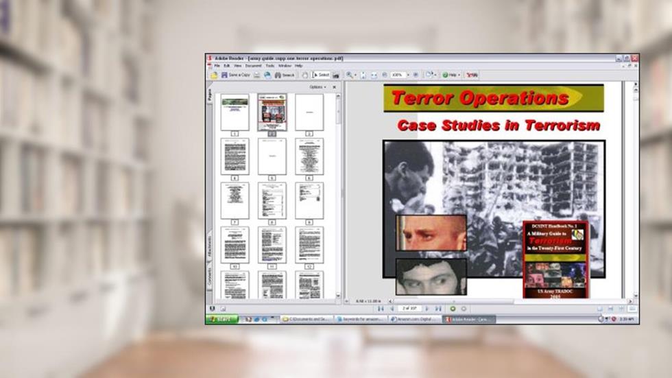 Terror Operations, Case Studies in Terrorism, written by US Army; www.survivalebooks.com