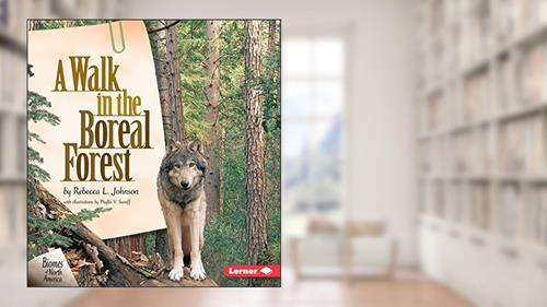 Cover from A Walk in the Boreal Forest, written by Rebecca L. Johnson