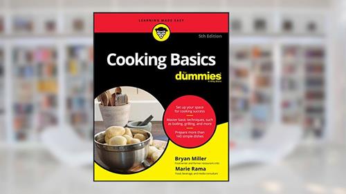 Cover from Cooking Basics For Dummies, written by Marie Rama; Bryan Miller