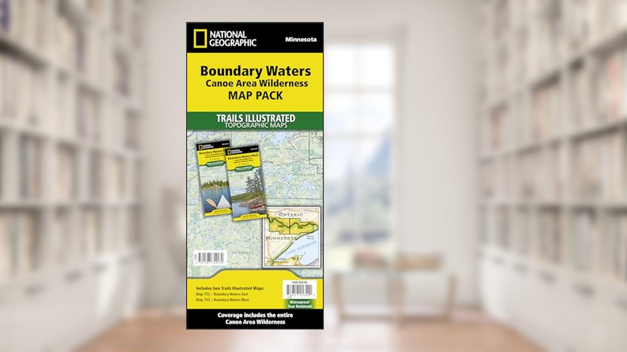 Boundary Waters Canoe Area Wilderness [Map Pack Bundle] (National Geographic Trails Illustrated Map), written by National Geographic Maps - Trails Illustrated