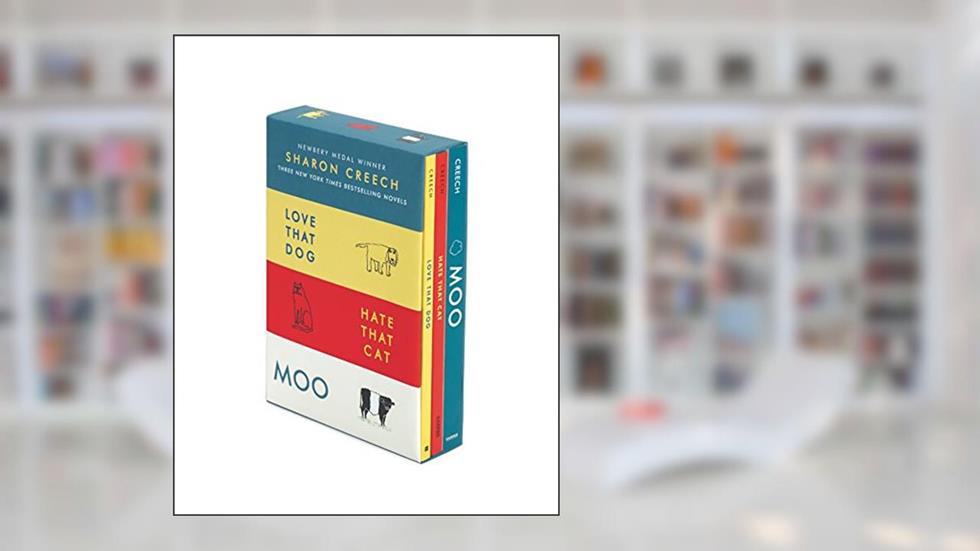 Sharon Creech 3-Book Box Set: Love That Dog, Hate That Cat, Moo, written by Sharon Creech