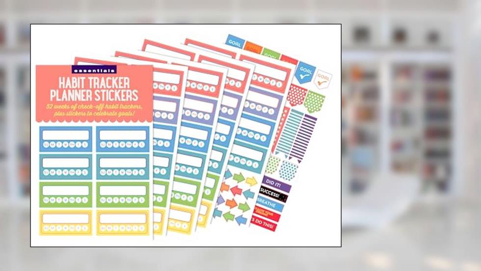 Essentials Habit Tracker Planner Stickers (52 weeks of stickers), written by Peter Pauper Press