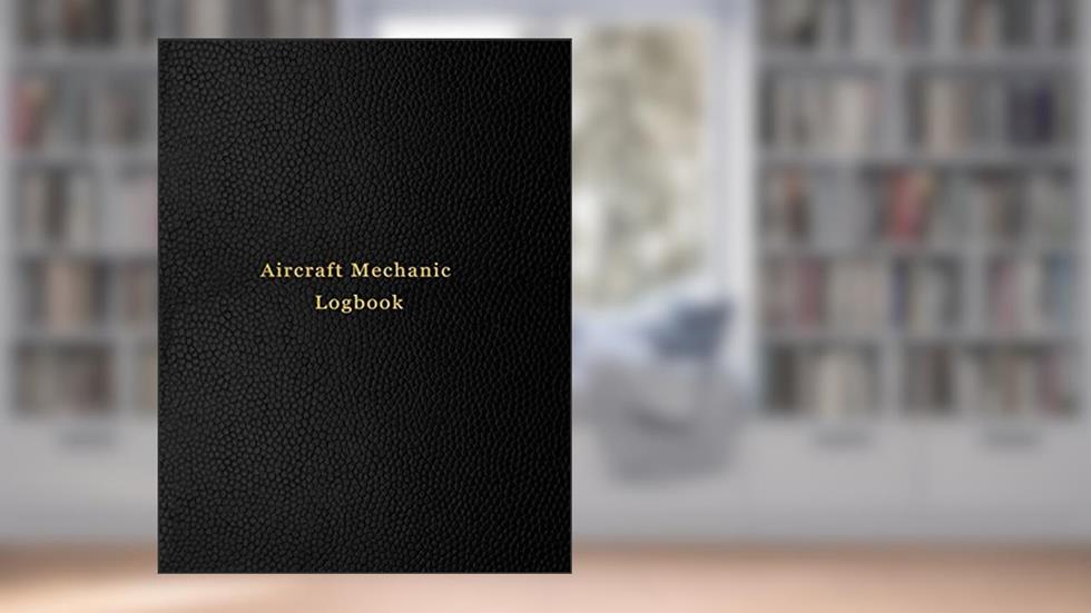 Aircraft Mechanic Logbook: AMT technician log book for airplane and helicopter repairs and Maintenance | Black leather print design, written by Abatron Logbooks