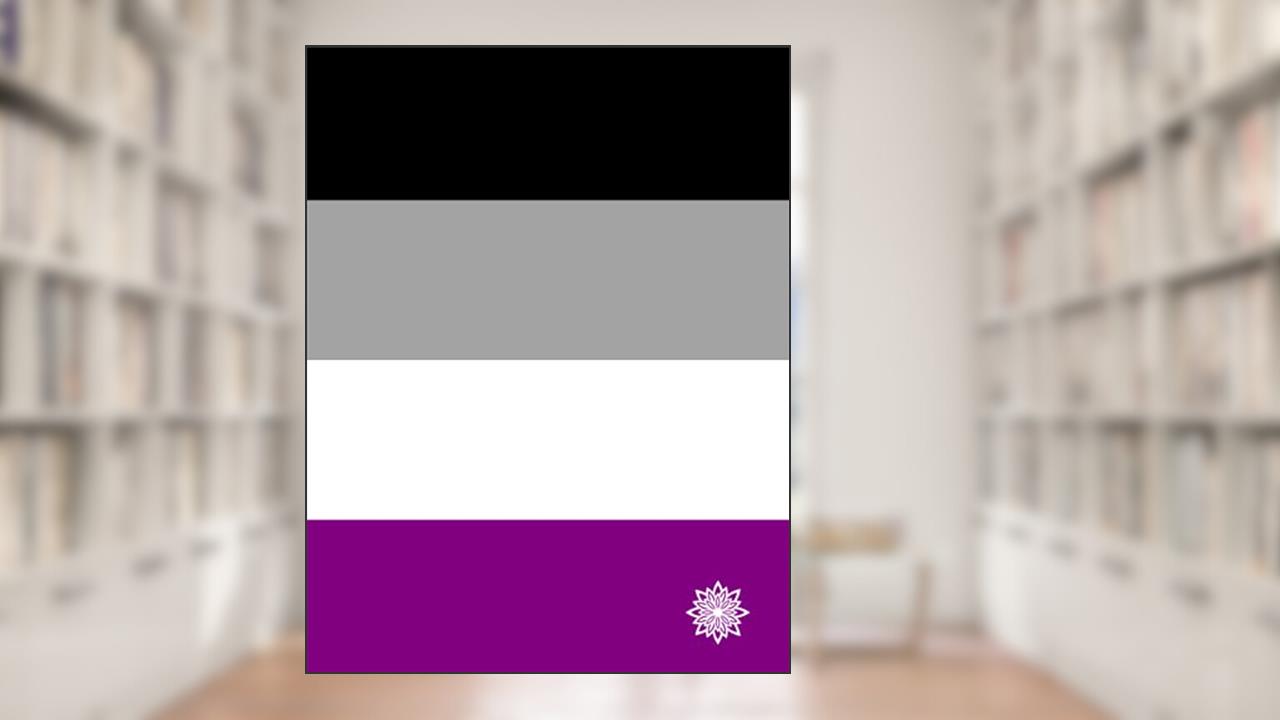Asexual LGBTQIA+ Pride Flag Large Notebook, written by Gomez Deluxe Designs