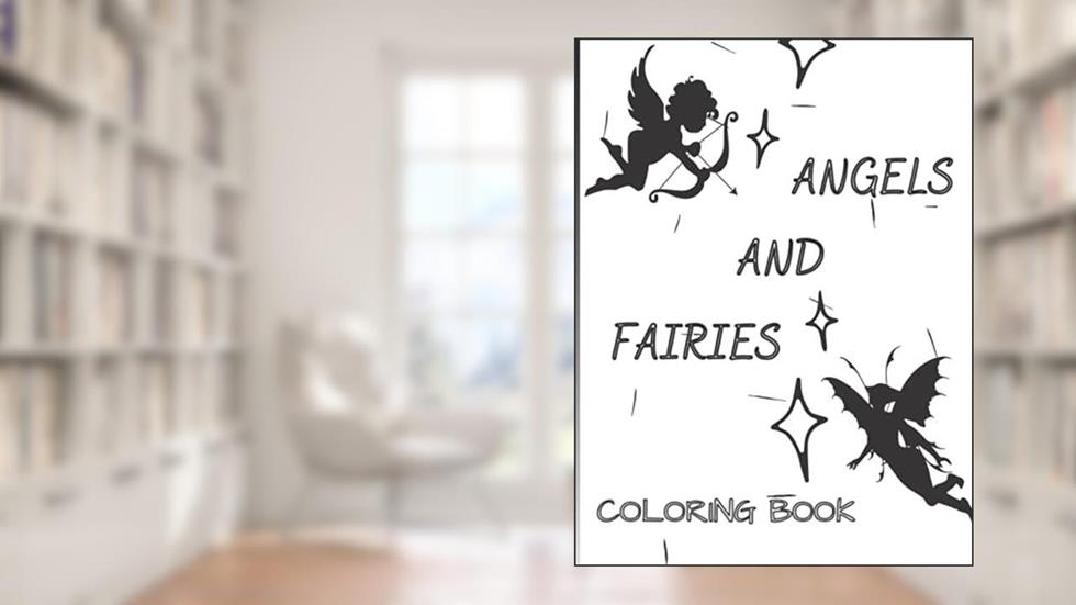 Angels and Fairies Adult Coloring Book, written by Nemean
