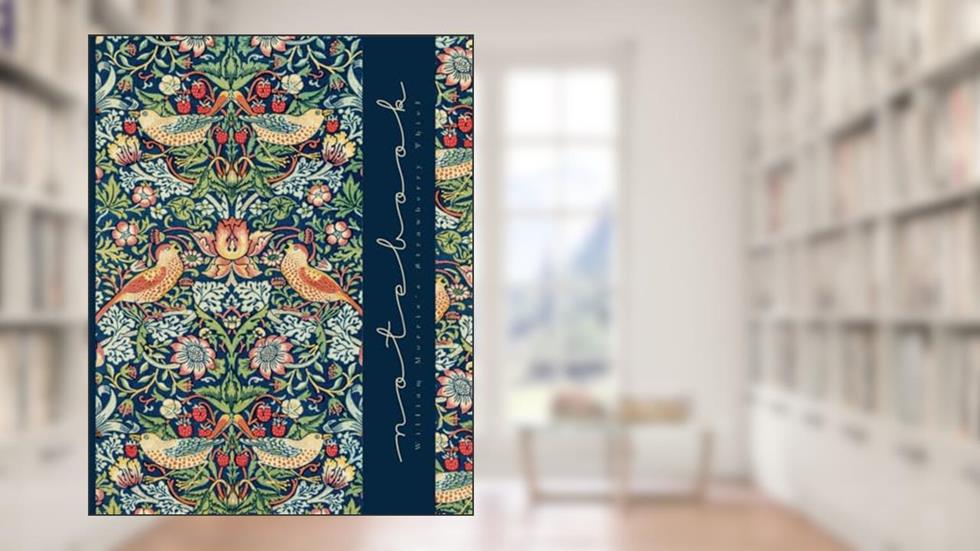 William Morris Textile Print Notebook Trellis: Vintage Design College Ruled 8x10 120 Lined Pages, written by Mary Elizabeth