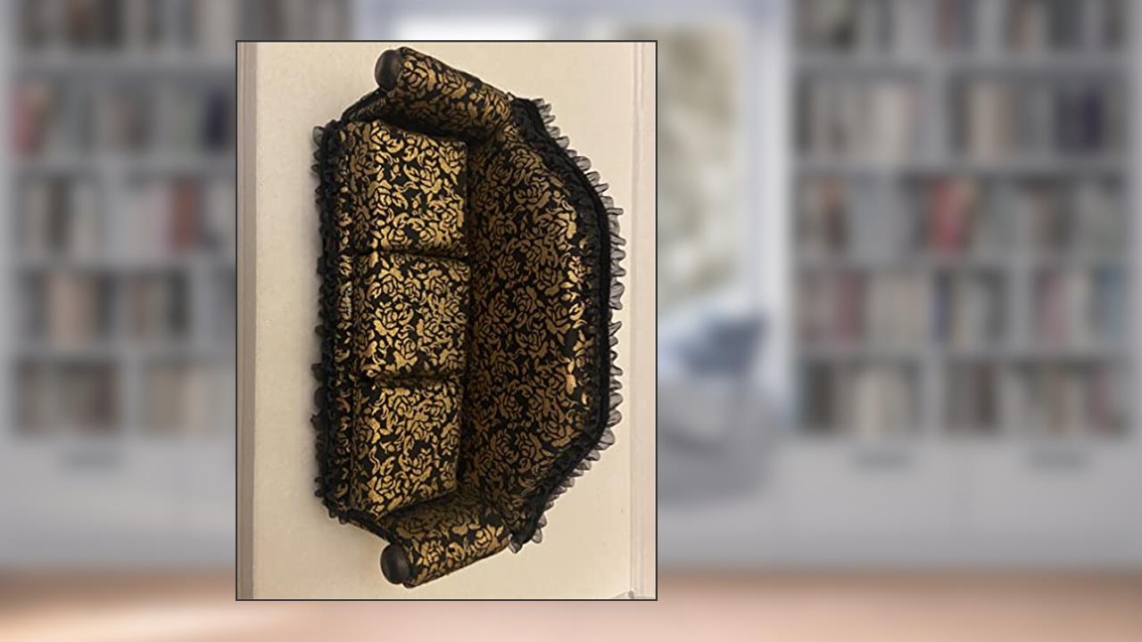 Garden Of Imagination Gold Sofa Pattern GOI : Miniature dollhouse sofa pattern, written by Garden Of Imagination