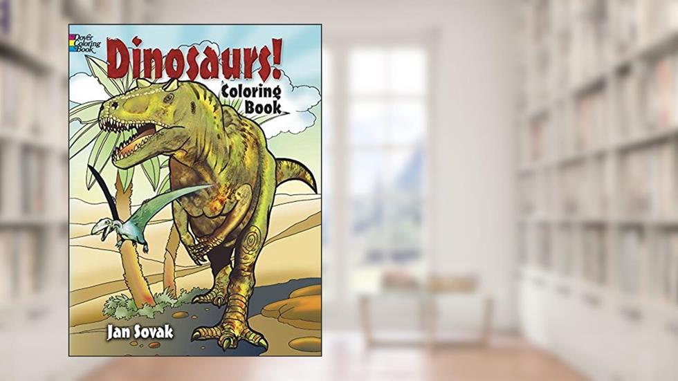 Dinosaurs! Coloring Book, written by Jan Sovak