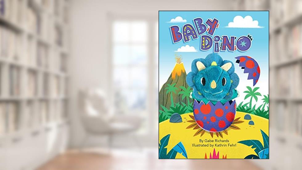 Baby Dino - Childrens Finger Puppet Board Book - Interactive - Novelty, written by Little Hippo Books