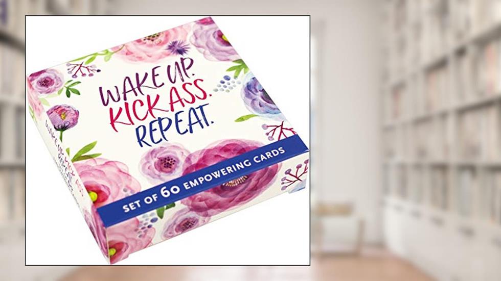 Wake Up Kick Ass Repeat Motivational Card Deck (60 Different Cards), written by Peter Pauper Press