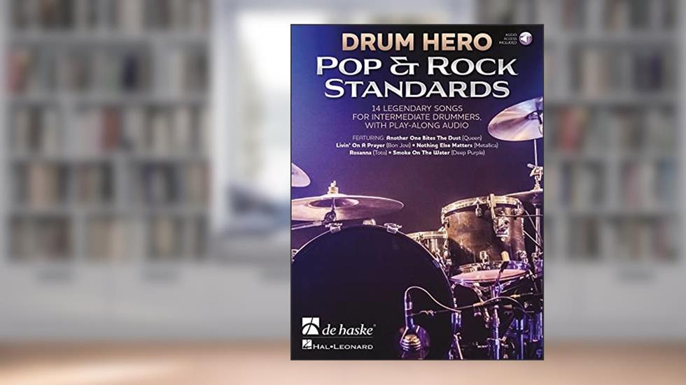 De Haske Publications Drum Hero - Pop & Rock Standards drum book+online voice, written by Various