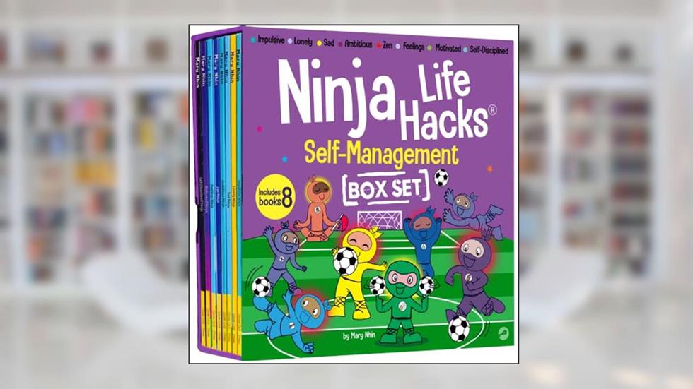 Ninja Life Hacks Self Management 8 Book Box Set (Books 33-40: Impulsive, Lonely, Sad, Ambitious, Zen, Feelings, Motivated, Self Disciplined), written by Mary Nhin
