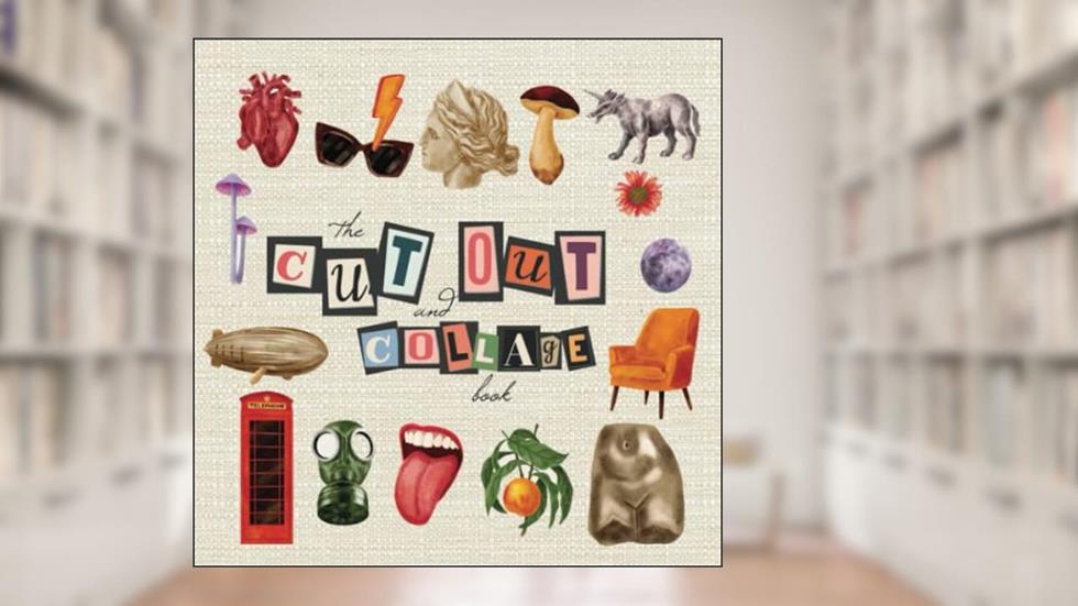 The Cut Out And Collage Book: One-Sided Decorative Art for Cut and Collage, Mixed Media, Junk Journal, Paper Crafts, and More, written by Collage Everything