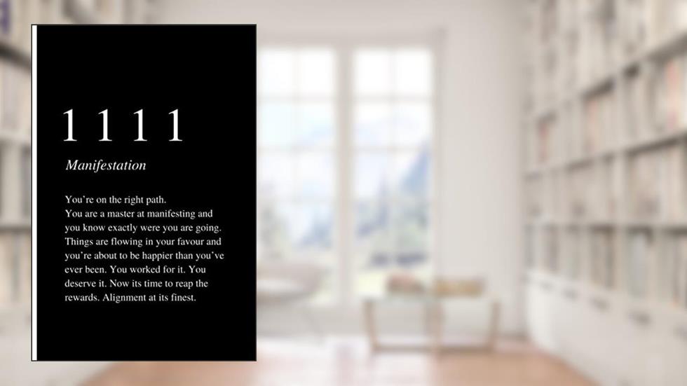 1111: Cute and Inspirational Angel Number Blank Lined Black Journal, written by Elizabee Prints