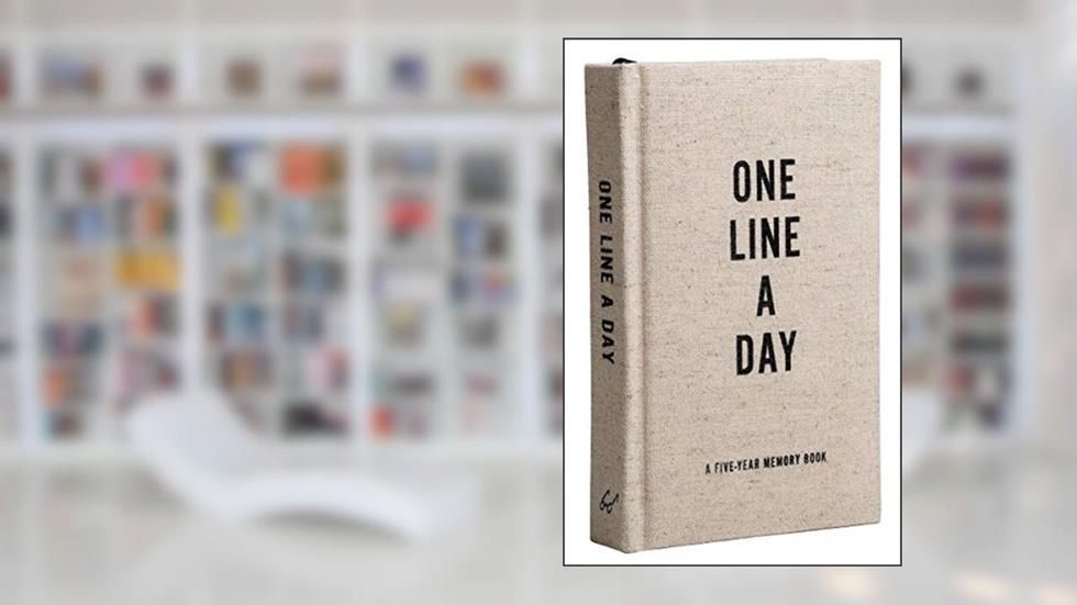 Canvas One Line a Day: A Five-Year Memory Book (Yearly Memory Journal and Diary, Natural Canvas Cover), written by Chronicle Books